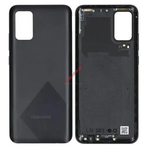Γνήσιο πίσω καπάκι μπαταρίας Samsung Galaxy SM-A025G A02S (2020) Black σε μαύρο χρώμα Bulk ORIGINAL