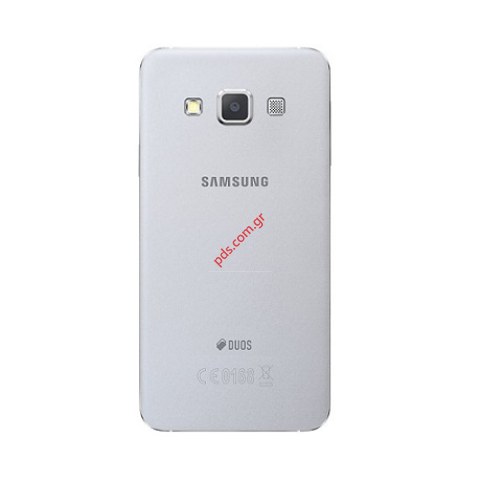 Γνήσιο πίσω καπάκι μπαταρίας Samsung Galaxy SM-A300FU A3 Silver σε ασημί χρώμα.