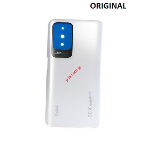 Γνήσιο πίσω καπάκι μπαταρίας Xiaomi Redmi 10 (21061119AG) 2021 White Bulk ORIGINAL