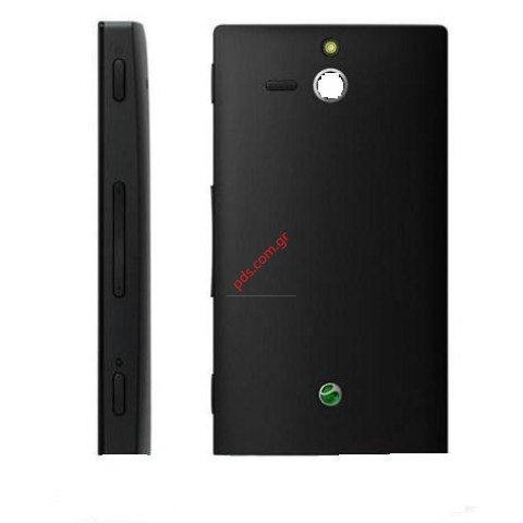 Γνήσιο πίσω καπάκι Sony mobile Xperia P LT22i Metal Black