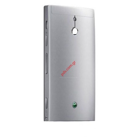 Γνήσιο πίσω καπάκι Sony mobile Xperia P LT22i σε ασημί χρώμα