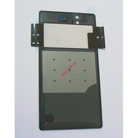 Γνήσιο πίσω καπάκι Sony Xperia Z C6603 Black σε μαύρο χρώμα με το τζάμι