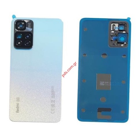 Γνήσιο πισω καπάκι Xiaomi Redmi Note 11 Pro Plus + 5G Light Blue White (21091116UC) για το λευκό γαλάζιο χρώμα Bulk ORIGINAL