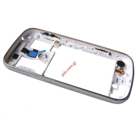Γνήσιο πίσω κεντρικό πλαίσιο White Samsung S7580 Galaxy Trend Plus σε λευκό χρώμα
