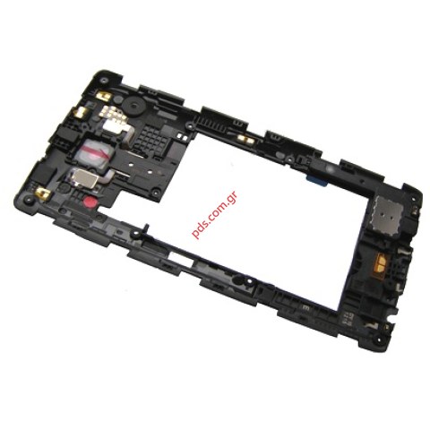 Γνήσιο πίσω μεσαίο πλαίσιο LG G4 H815, H818 Black με εξαρτήματα