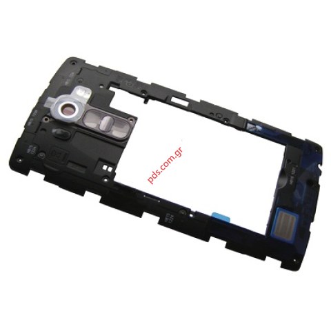 Γνήσιο πίσω μεσαίο πλαίσιο LG G4 H815, H818 Black με εξαρτήματα