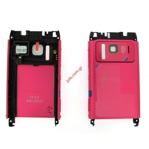 Γνήσιο πίσω πλαίσιο καπάκι κάλυμα μπαταρίας Nokia N8-00 Pink σε Ροζ χρώμα. Γνήσιο πίσω πλαίσιο καπάκι κάλυμα μπαταρίας Nokia N8-00 Pink σε Ροζ χρώμα.