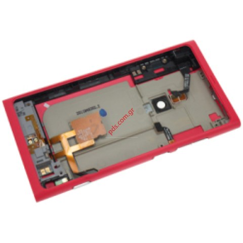 Γνήσιο πίσω πλαίσιο καπάκι μπαταρίας Nokia Lumia 800 σε Φουξια ροζ/κόκκινο χρώμα.