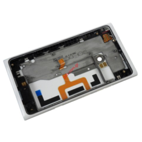 Γνήσιο πίσω πλαίσιο καπάκι μπαταρίας Nokia Lumia 900 σε λευκό χρώμα.