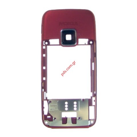 Γνήσιο πίσω πλαίσιο Nokia E65 με εξαρτήματα Κόκκινο Γνήσιο πίσω πλαίσιο Nokia E65 με εξαρτήματα Κόκκινο