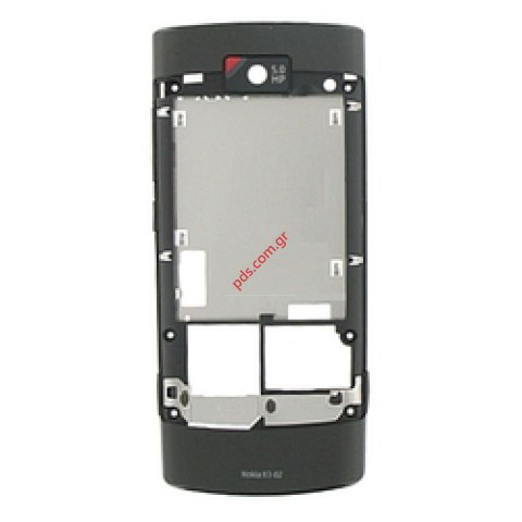 Γνήσιο πίσω πλαίσιο πρόσοψης Nokia X3-02 Black (Dark Metal) Γνήσιο πίσω πλαίσιο πρόσοψης Nokia X3-02 Black (Dark Metal)