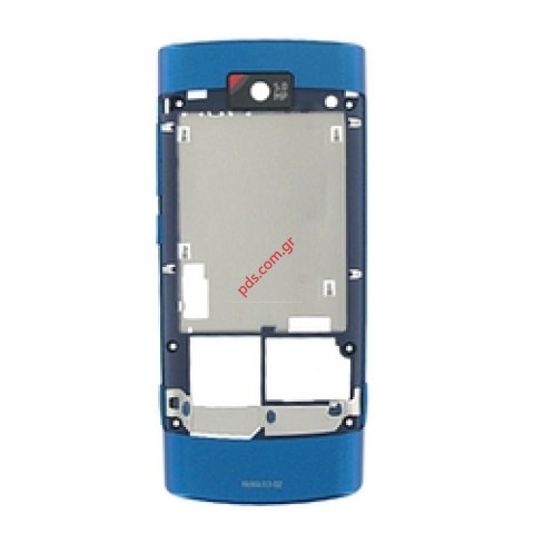 Γνήσιο πίσω πλαίσιο πρόσοψης Nokia X3-02 Petrol Blue Γνήσιο πίσω πλαίσιο πρόσοψης Nokia X3-02 Petrol Blue