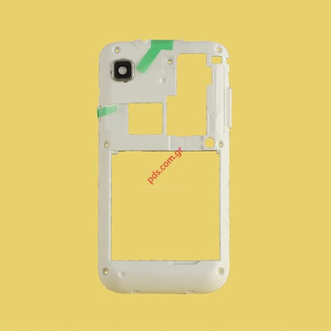 Γνήσιο πίσω πλαίσιο πρόσοψης Samsung i9000 Galaxy S σε λευκό χρώμα