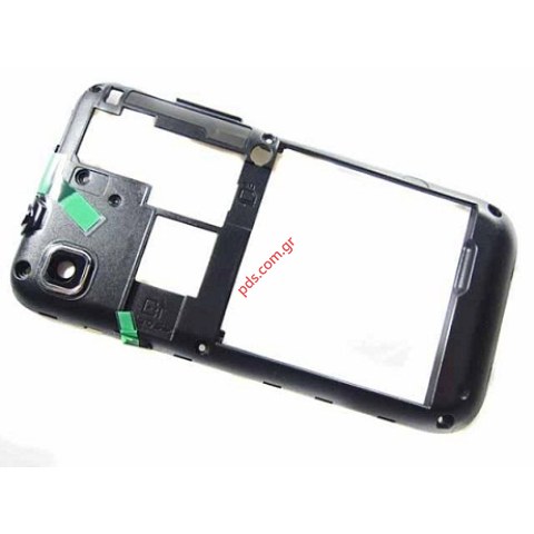 Γνήσιο πίσω πλαίσιο πρόσοψης Samsung i9000 Galaxy S σε μαύρο χρώμα