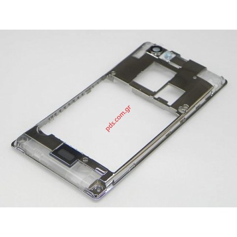 Γνήσιο πίσω πλαίσιο πρόσοψης Sony Xperia J ST26i back rear cover Silver Γνήσιο πίσω πλαίσιο πρόσοψης Sony Xperia J ST26i back rear cover Silver