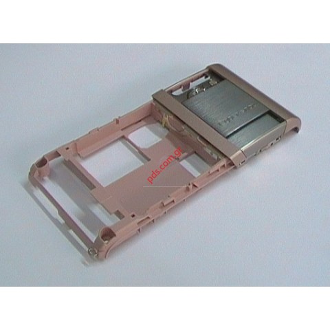 Γνήσιο πίσω πλαίσιο πρόσοψης SonyEricsson C905 Pink σε ροζ χρώμα (ORIGINAL)