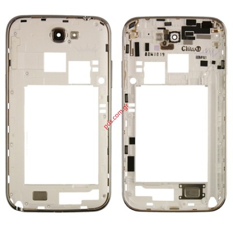 Γνήσιο πίσω πλαίσιο Samsung Galaxy Note II N7100 σε λευκό χρώμα Γνήσιο πίσω πλαίσιο Samsung Galaxy Note II N7100 σε λευκό χρώμα