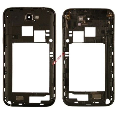 Γνήσιο πίσω πλαίσιο Samsung Galaxy Note II N7100 σε σκούρο γκρί χρώμα Γνήσιο πίσω πλαίσιο Samsung Galaxy Note II N7100 σε σκούρο γκρί χρώμα