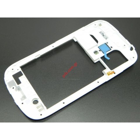 Γνήσιο πίσω πλαίσιο Samsung i8190 Galaxy S III Mini White σε λευκό χρώμα