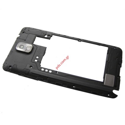 Γνήσιο πίσω πλαίσιο Samsung N9005 mOTE 3 Black σε μαύρο χρώμα