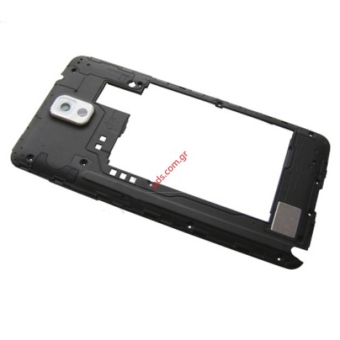 Γνήσιο πίσω πλαίσιο Samsung N9005 NOTE 3 White σε λευκό χρώμα