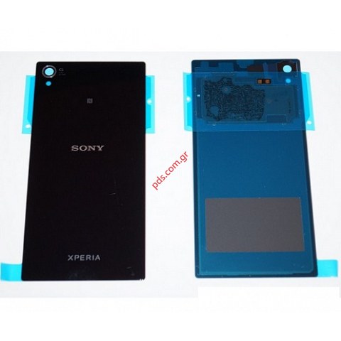 Γνήσιο πίσω τζάμι  Sony Xperia Z1 Window Back RoW Black C6902, C6903, C6906 σε μαύρο χρώμα