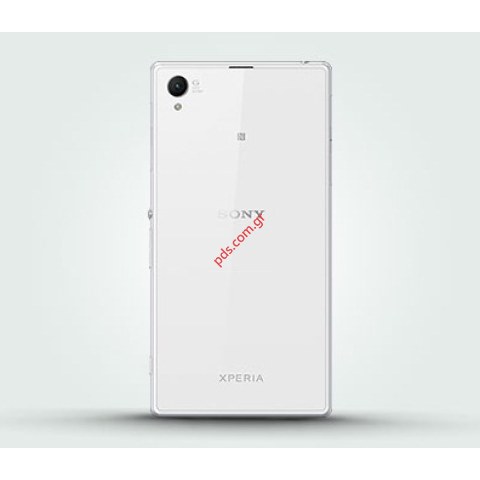 Γνήσιο πίσω τζάμι  Sony Xperia Z1 Window White RoW Black C6902, C6903, C6906 σε λευκό χρώμα