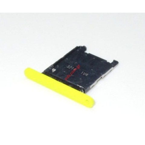 Γνήσιο θυρίδα SIM Card Tray Nokia Lumia 720 Yellow 