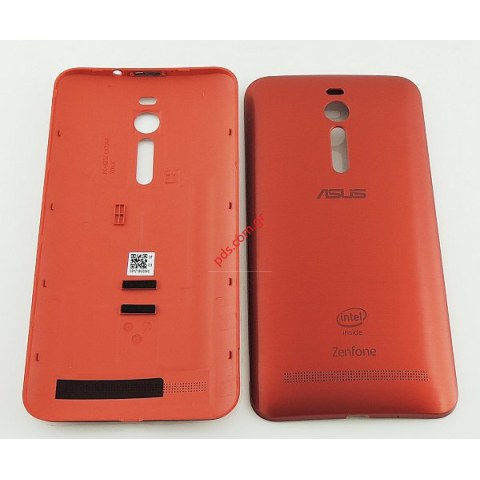Καπάκι μπαταρίας Asus Zenfone 2 (5.0 INCH) Red σε κόκκινο χρώμα με τα πλαινά πλήκτρα 