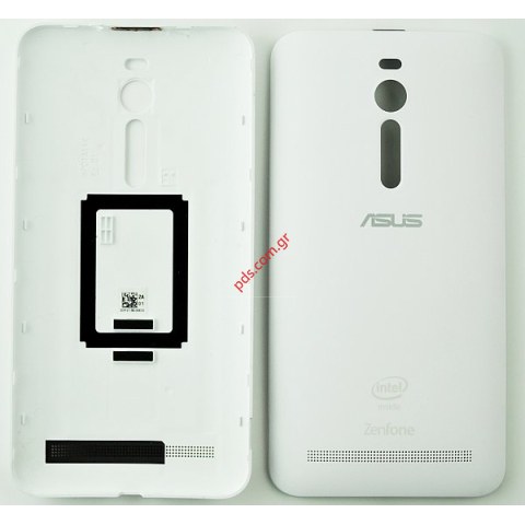 Καπάκι μπαταρίας Asus Zenfone 2 Version 5.5inch White ZE550KL σε λευκό χρώμα με τα πλαινά πλήκτρα 