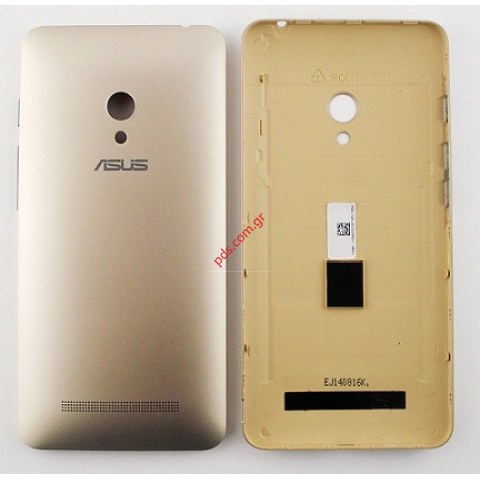 Καπάκι μπαταρίας Asus Zenfone 5 Gold σε χρυσό χρώμα με τα πλαινά πλήκτρα 
