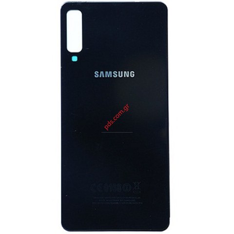 Καπάκι μπαταρίας (OEM) Black Samsung Galaxy A7 2018 SM-A750F σε μαύρο χρώμα (ΧΩΡΙΣ ΕΞΑΡΤΗΜΑΤΑ)