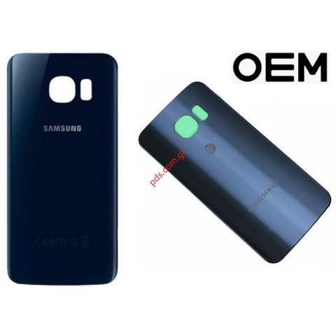 Καπάκι μπαταρίας (OEM) Blue Samsung Galaxy S6 Edge G925F Black σε μαύρο χρώμα Καπάκι μπαταρίας (OEM) Blue Samsung Galaxy S6 Edge G925F Black σε μαύρο χρώμα