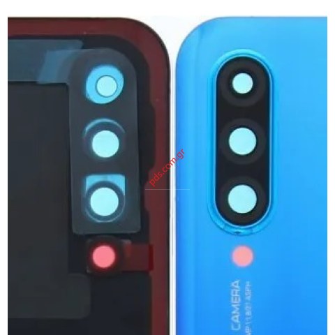 Καπάκι μπαταρίας OEM Huawei P30 Lite (MAR-L21) Peacock Blue σε μπλέ χρώμα με εξαρτήματα (περιλαμβάνει το τζαμάκια της κάμερας) NO FINGERPRINT SENSOR