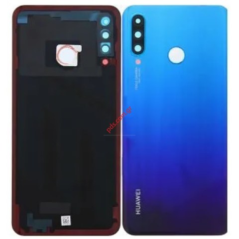 Καπάκι μπαταρίας OEM Huawei P30 Lite (MAR-L21) Peacock Blue σε μπλέ χρώμα με εξαρτήματα (περιλαμβάνει το τζαμάκια της κάμερας) NO FINGERPRINT SENSOR Καπάκι μπαταρίας OEM Huawei P30 Lite (MAR-L21) Peacock Blue σε μπλέ χρώμα με εξαρτήματα (περιλαμβάνει το τζαμάκια της κάμερας) NO FINGERPRINT SENSOR