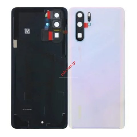 Καπάκι μπαταρίας OEM Huawei P30 Pro (VOG-L29) 2019 White Breathing Crystal σε λευκό χρώμα με εξαρτήματα 