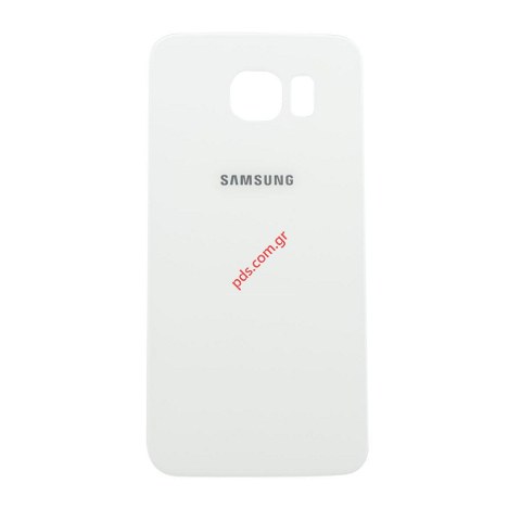 Καπάκι μπαταρίας (OEM) White Samsung Galaxy S6 G920F σε λευκό χρώμα