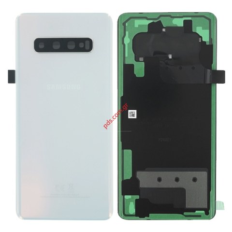 Kαπάκι μπαταρίας Prism White Samsung G975 Galaxy S10 Plus (Service Pack) σε λευκό χρώμα Kαπάκι μπαταρίας Prism White Samsung G975 Galaxy S10 Plus (Service Pack) σε λευκό χρώμα