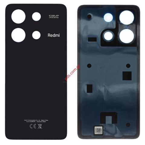 Καπάκι μπαταρίας Xiaomi Redmi Note 13 4G Black OEM σε μαύρο χρώμα Bulk