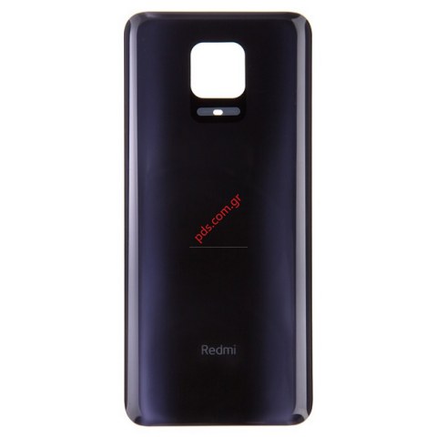 Καπάκι μπαταρίας Xiaomi Redmi Note 9s / Note 9 PRO OEM Black (NO PARTS) σε Μαύρο χρώμα Interstellar Grey