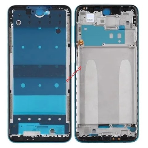 Μεσαίο πλαίσιο πρόσοψης Xiaomi Redmi Note 9 Pro (M2003J6B2G) Tropical Green Blue σε πράσινο χρώμα middle frame with parts Bulk Μεσαίο πλαίσιο πρόσοψης Xiaomi Redmi Note 9 Pro (M2003J6B2G) Tropical Green Blue σε πράσινο χρώμα middle frame with parts Bulk