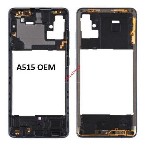 Μεσαίο πλαίσιο Samsung A515 Galaxy A5 Black OEM σε μαύρο χρώμα