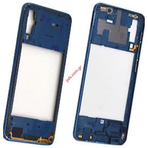 Μεσαίο πλαίσιο Samsung Galaxy A20s A207F Blue Middle Front Frame cover OEM σε μπλέ χρώμα Bulk