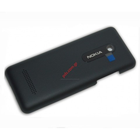 Original battery cover Nokia Asha 206 Black (DUAL 2 SIM) 