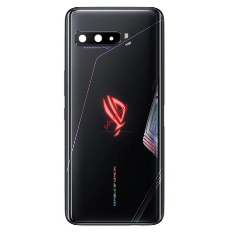 Πίσω καπάκι μπαταρίας Asus ROG Phone 3 ZS661KS Black με τα τζαμάκια της κάμερας Box
