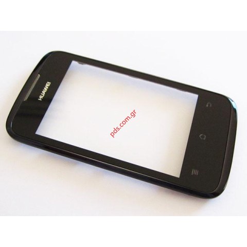 Πρόσοψη με το τζάμι αφής (OEM) Huawei U8655 Ascend Y200 Black digitazer touch panel