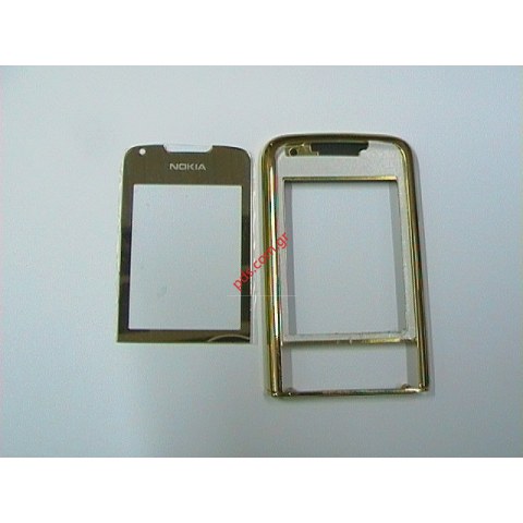 Πρόσοψη με τζάμι (Copy) για Nokia 8800 Arte Gold σε χρυσό χρώμα