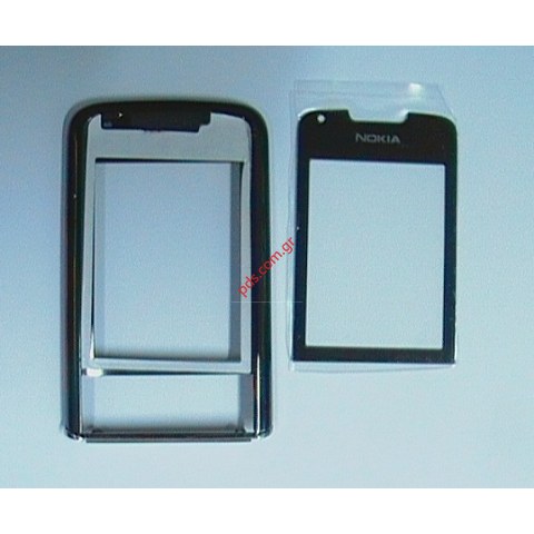 Πρόσοψη με τζάμι (Copy) Nokia 8800 Arte Black σε μαύρο χρώμα.