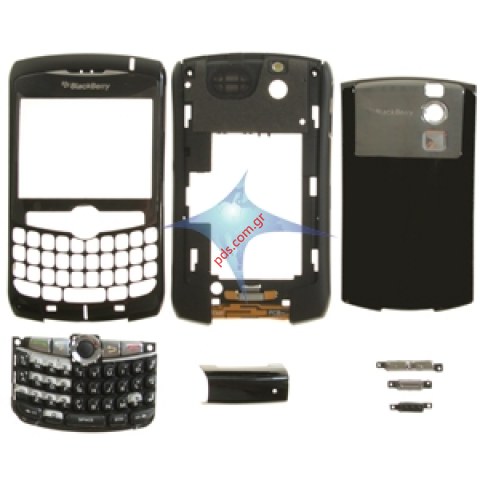 Πρόσοψη σετ BlackBerry 8300 Curve Daytona Housing black.