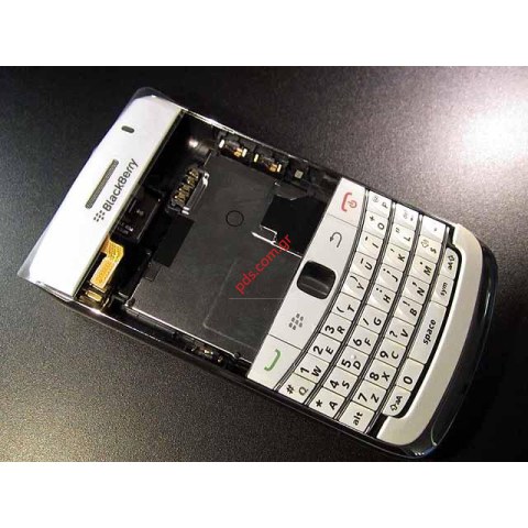 Πρόσοψη σετ BlackBerry 9780 σε λευκό χρώμα
